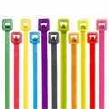 Swivel 11 in. No.of 50 Fluorescent Pink Cable Ties SW1701130